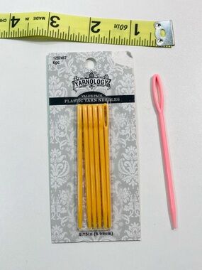 5 for $10: NEW Yarnology 3 Plastic Darning Needles Long Size‎ plus 1 XL